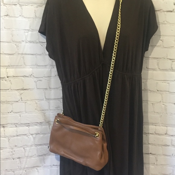 Michael Kors Handbags - VINTAGE MICHAEL KORS SMALL BROWN CROSSBODY